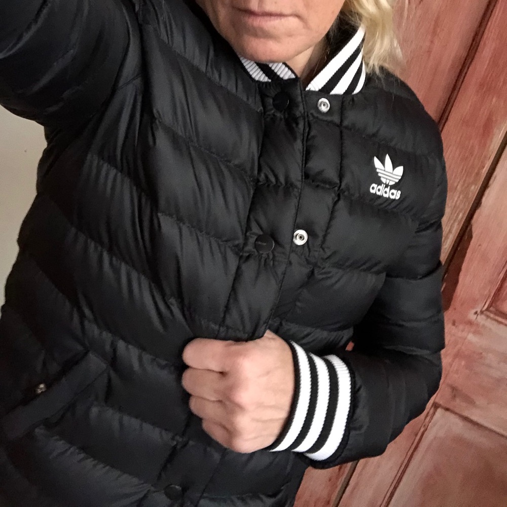 Adidas black three stripes insulated jacket - Picture 11 of 11